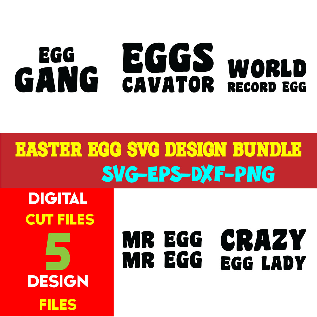 Easter Egg T-shirt Design Bundle Volume-04 cover image.