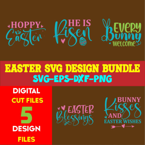 Easter T-shirt Design Bundle Volume-05 cover image.