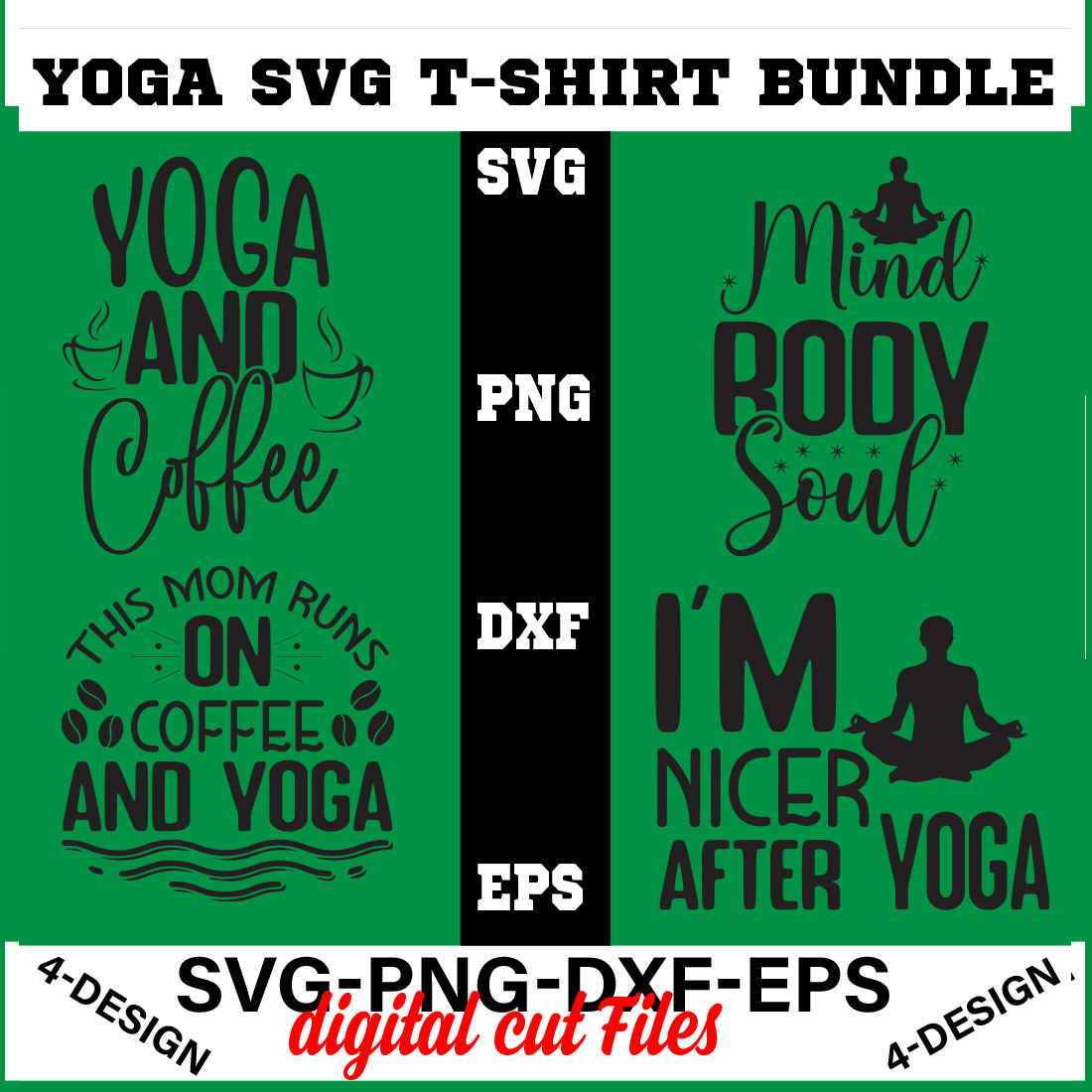 Yoga SVG Bundle - Namaste shirt SVG for Cricut - Good vibes Tee SVG bundle Volume-07 cover image.