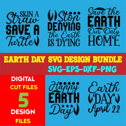 Earth Day T-shirt Design Bundle Volume-05 cover image.