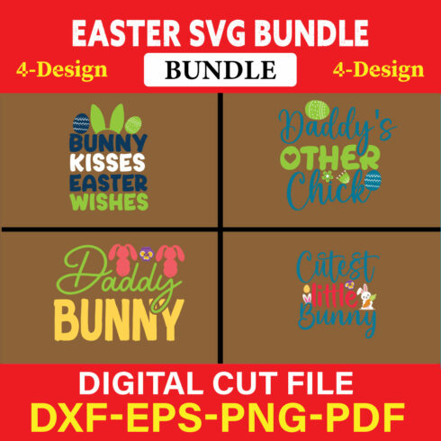 Easter T-shirt Design Bundle Vol-1 cover image.