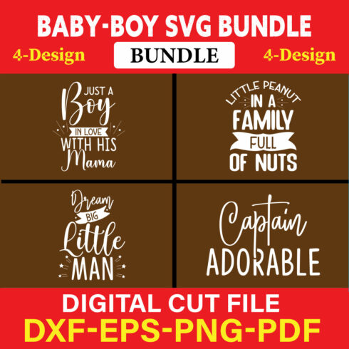 Baby Boy T-shirt Design Bundle Vol-5 cover image.