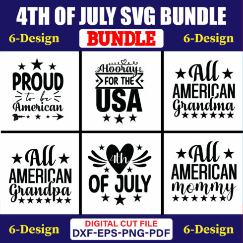 4th Of July SVG T-shirt Design Bundle Vol-16 cover image.