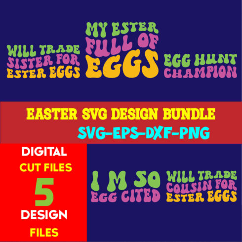 Easter T-shirt Design Bundle Volume-03 cover image.