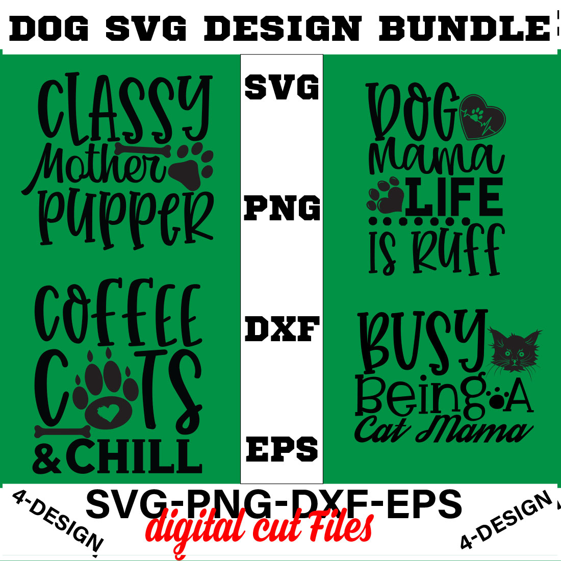 Dog Bundle SVG, Dog Mom Svg, Dog Lover Svg, Cricut Svg, Dog Quote, Funny Svg, Pet Mom Svg, Cut Files Volume-21 cover image.