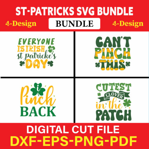 St Patrick's T-shirt Design Bundle Vol-11 cover image.