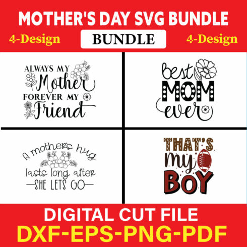 Mother's Day SVG T-shirt Design Bundle Vol-09 cover image.