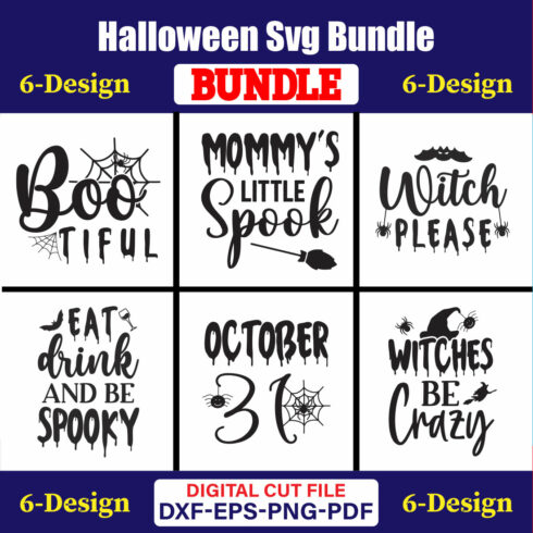 Halloween T-shirt Design Bundle Vol-7 cover image.