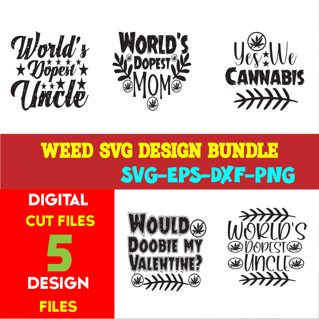 Weed Svg Design Bundle volume -02 cover image.