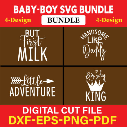 Baby Boy T-shirt Design Bundle Vol-2 cover image.