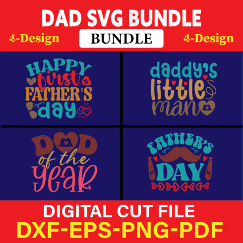 Dad T-shirt Design Bundle Vol-5 cover image.