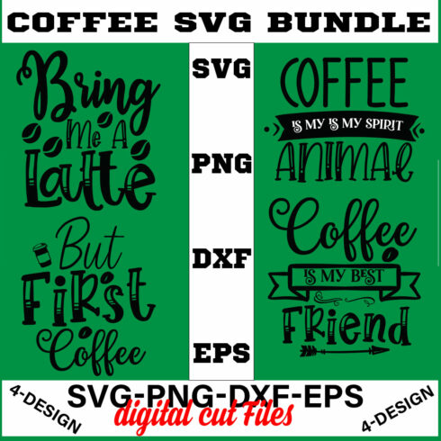 Coffee SVG Bundle, Funny Coffee SVG, Coffee Quote Svg, Caffeine Queen, Coffee Lovers, Coffee Obsessed Volume-14 cover image.