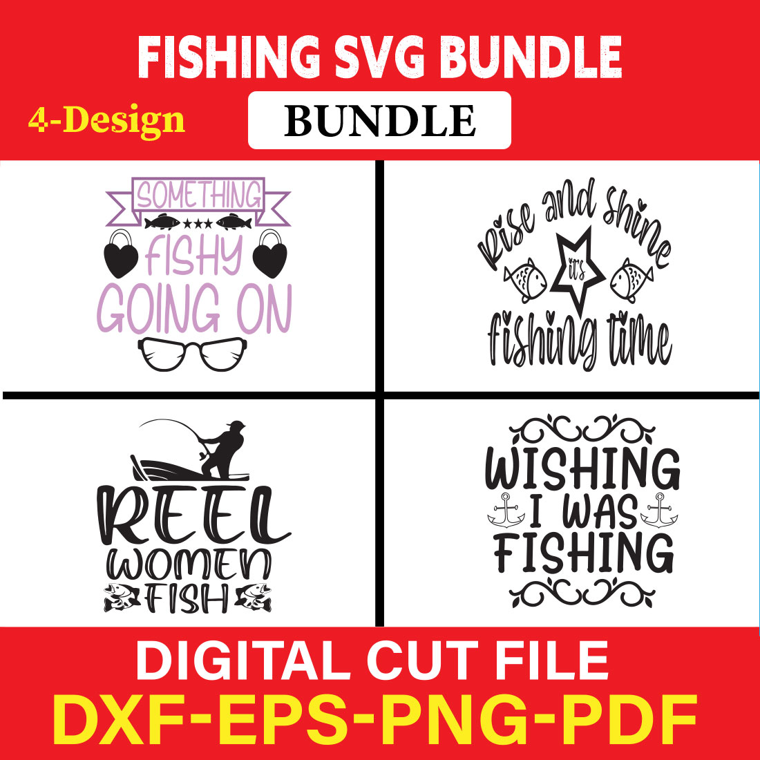 Fishing T-shirt Design Bundle Vol-10 cover image.