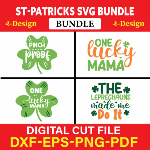 St Patrick's T-shirt Design Bundle Vol-10 cover image.