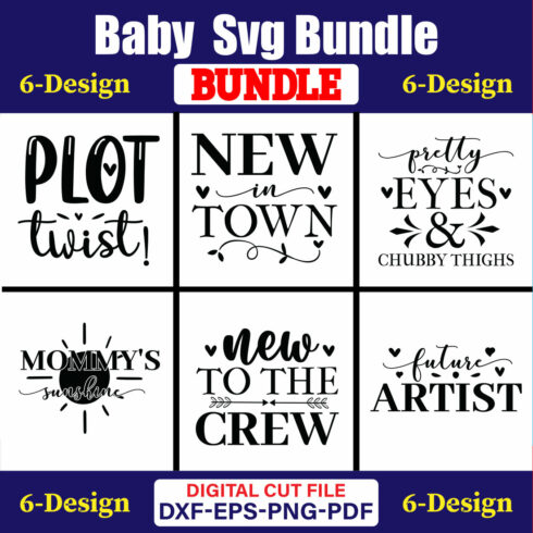 Baby T-shirt Design Bundle Vol-24 cover image.