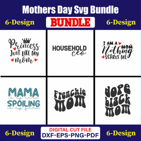 Mothers Day SVG Bundle, Mom life svg, Mama svg, Funny Mom Svg, Blessed mama svg, Mom of boys girls svg-Vol-132 cover image.