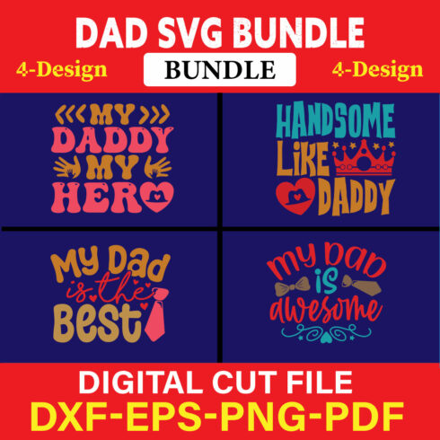 Dad T-shirt Design Bundle Vol-3 cover image.