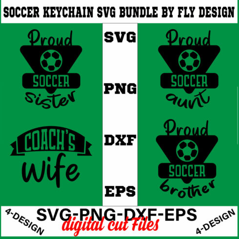 Soccer SVG T-shirt Bundle by Fly Design Vol-01 cover image.