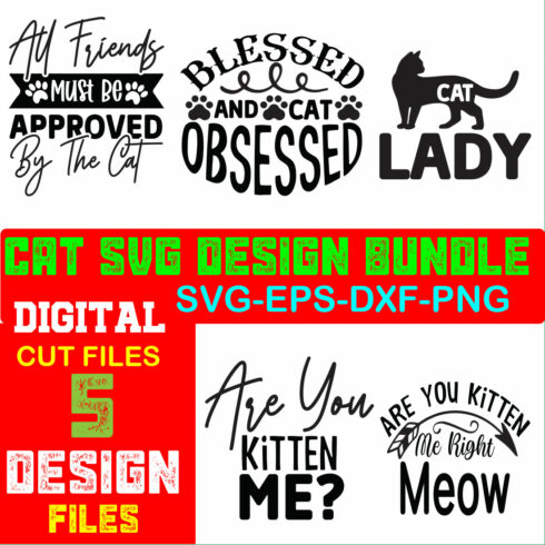 Cat SVG Design Bundle Volume-01 cover image.