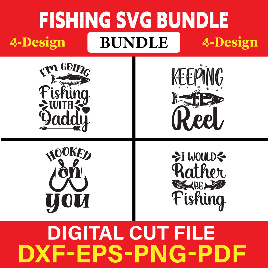 Fishing T-shirt Design Bundle Vol-13 cover image.