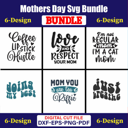 Mothers Day SVG Bundle, Mom life svg, Mama svg, Funny Mom Svg, Blessed mama svg, Mom of boys girls svg-Vol-134 cover image.