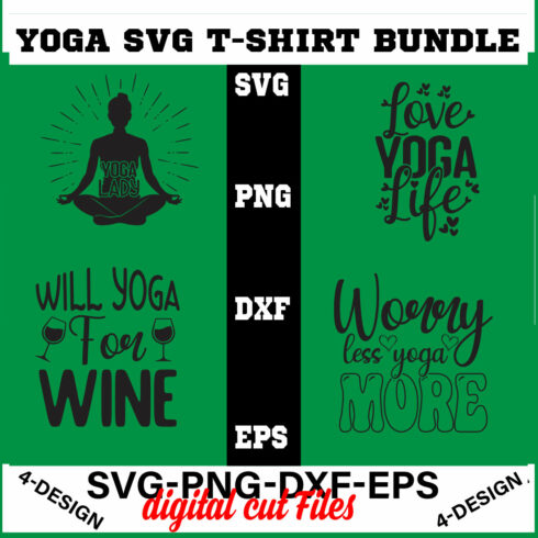 Yoga SVG Bundle - Namaste shirt SVG for Cricut - Good vibes Tee SVG bundle Volume-08 cover image.