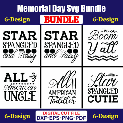 Memorial Day T-shirt Design Bundle Vol-02 cover image.