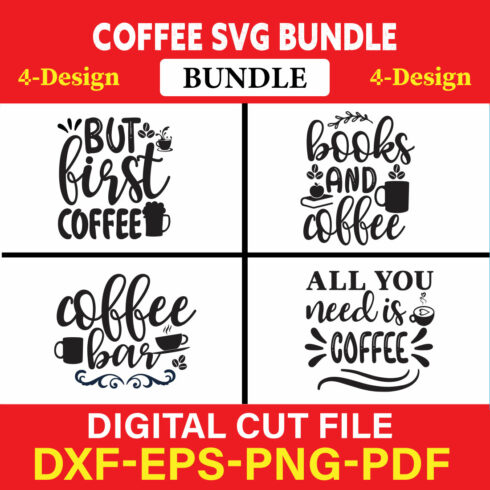 Coffee T-shirt Design Bundle Vol-1 cover image.