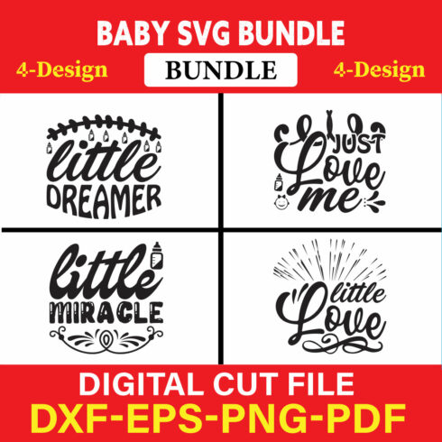 Baby SVG T-shirt Design Bundle Vol-9 cover image.