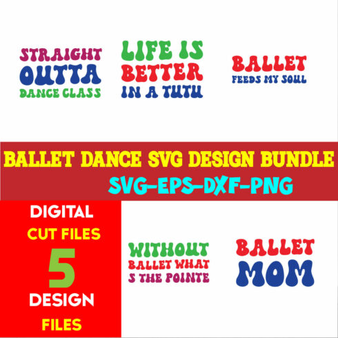 Ballet Dance T-shirt Design Bundle Volume -01 cover image.