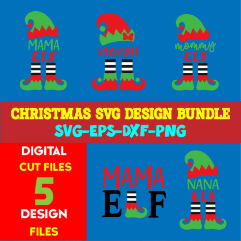 Christmas T-shirt Design SVG Bundle Free Volume-58 cover image.