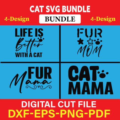 Cat T-shirt Design Bundle Vol-7 cover image.