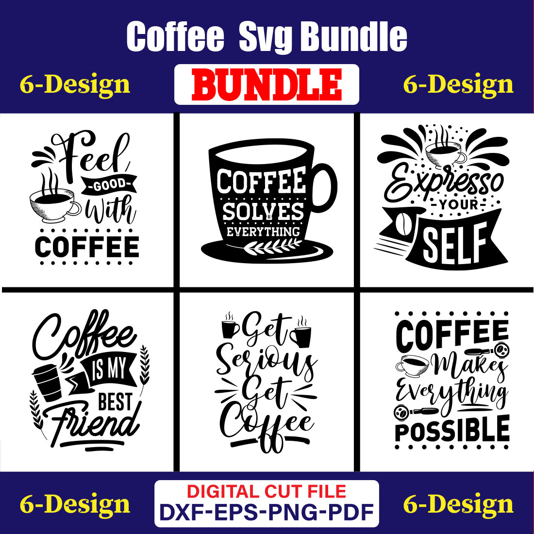 Coffee T-shirt Design Bundle Vol-11 cover image.