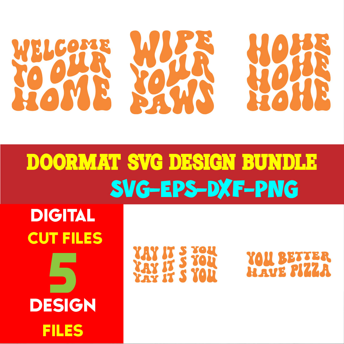 Doormat T-shirt Design Bundle Volume-01 cover image.