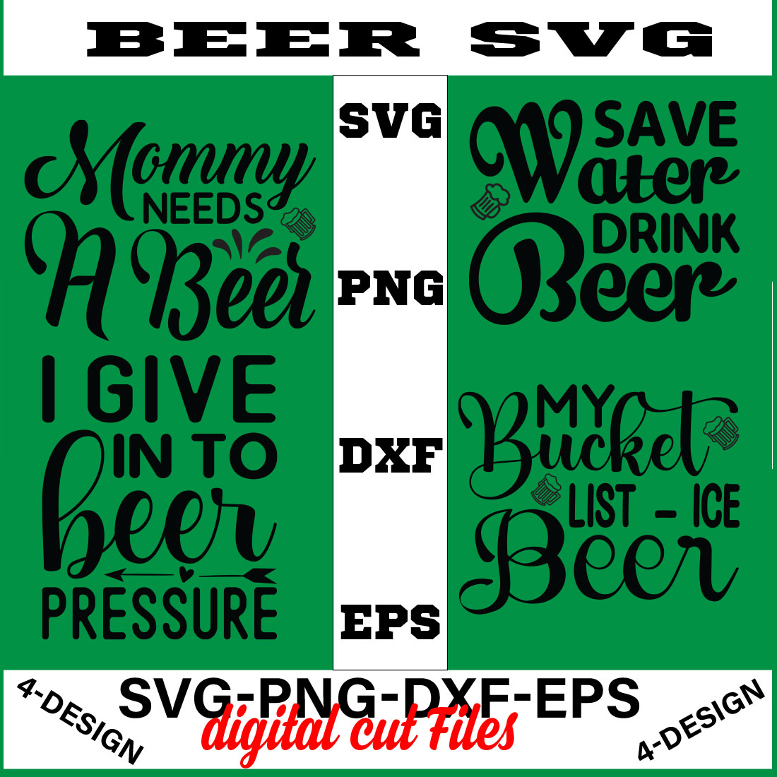 Beer SVG T-shirt Design Volume-03 cover image.