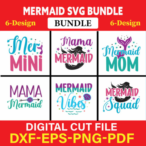Mermaid T-shirt Design Bundle Vol-2 cover image.