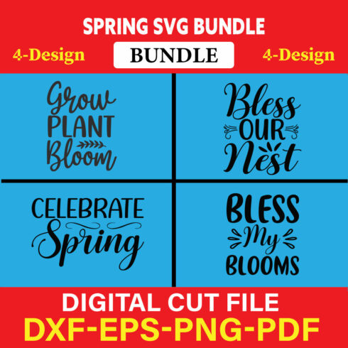 Spring T-shirt Design Bundle Vol-1 cover image.