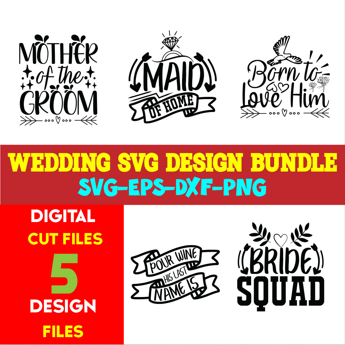 Wedding T-shirt Design Bundle Volume-03 cover image.