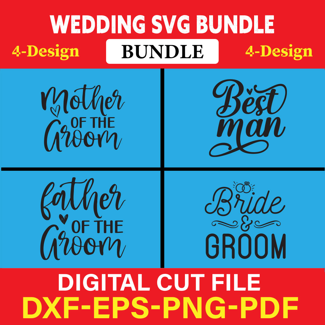 Wedding T-shirt Design Bundle Vol-31 cover image.