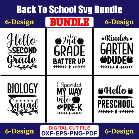 Back To School T-shirt Design Bundle Vol-43 cover image.