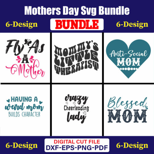 Mothers Day SVG Bundle, Mom life svg, Mama svg, Funny Mom Svg, Blessed mama svg, Mom of boys girls svg-Vol-79 cover image.