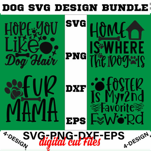 Dog Bundle SVG, Dog Mom Svg, Dog Lover Svg, Cricut Svg, Dog Quote, Funny Svg, Pet Mom Svg, Cut Files Volume-23 cover image.