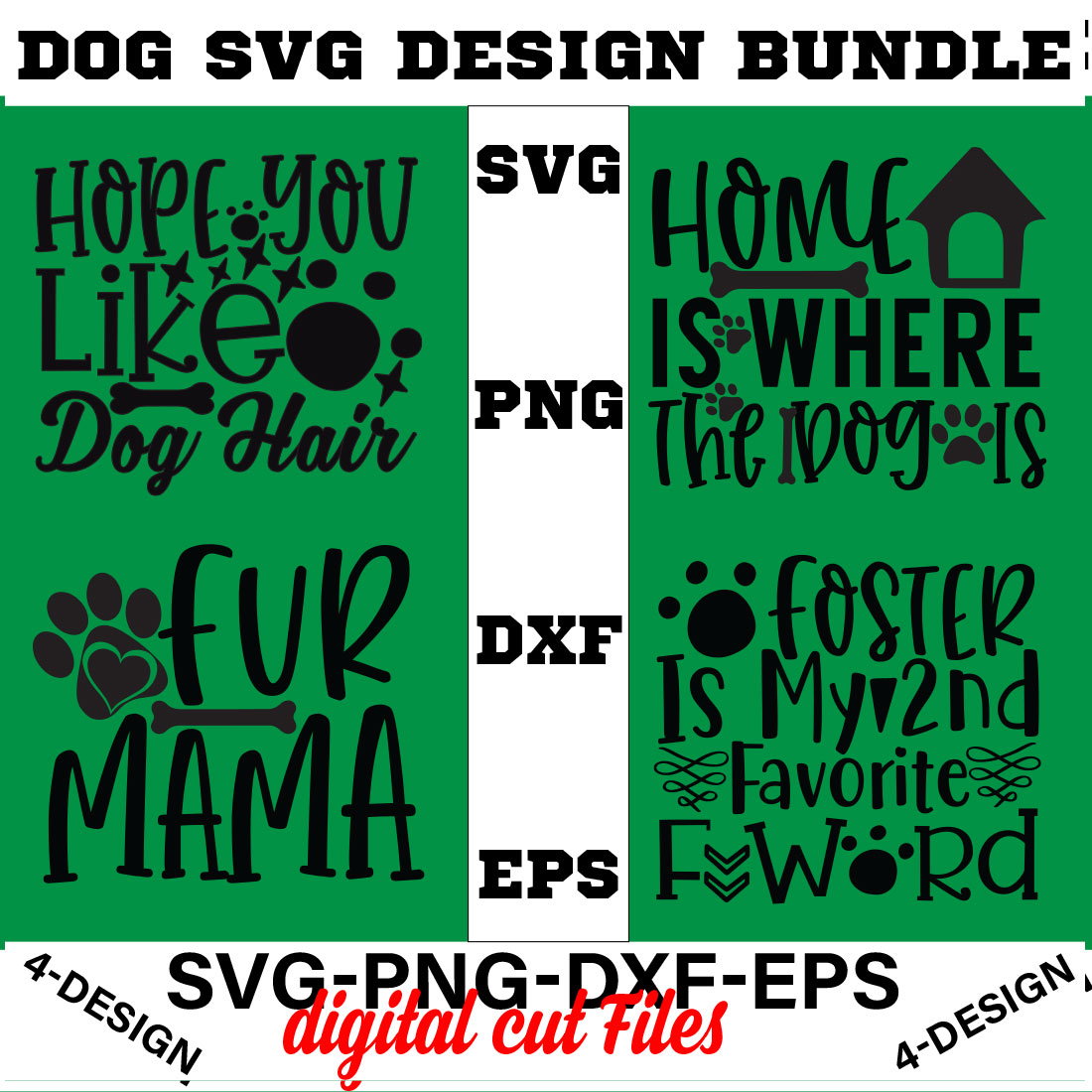 Dog Bundle SVG, Dog Mom Svg, Dog Lover Svg, Cricut Svg, Dog Quote, Funny Svg, Pet Mom Svg, Cut Files Volume-23 cover image.