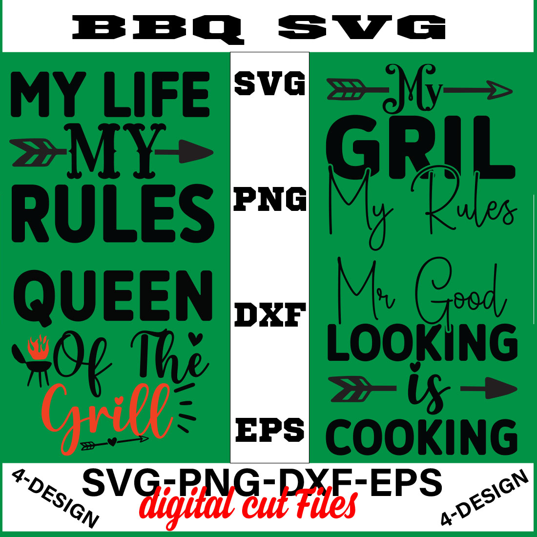 BBQ SVG T-shirt Design Bundle Volume-05 cover image.