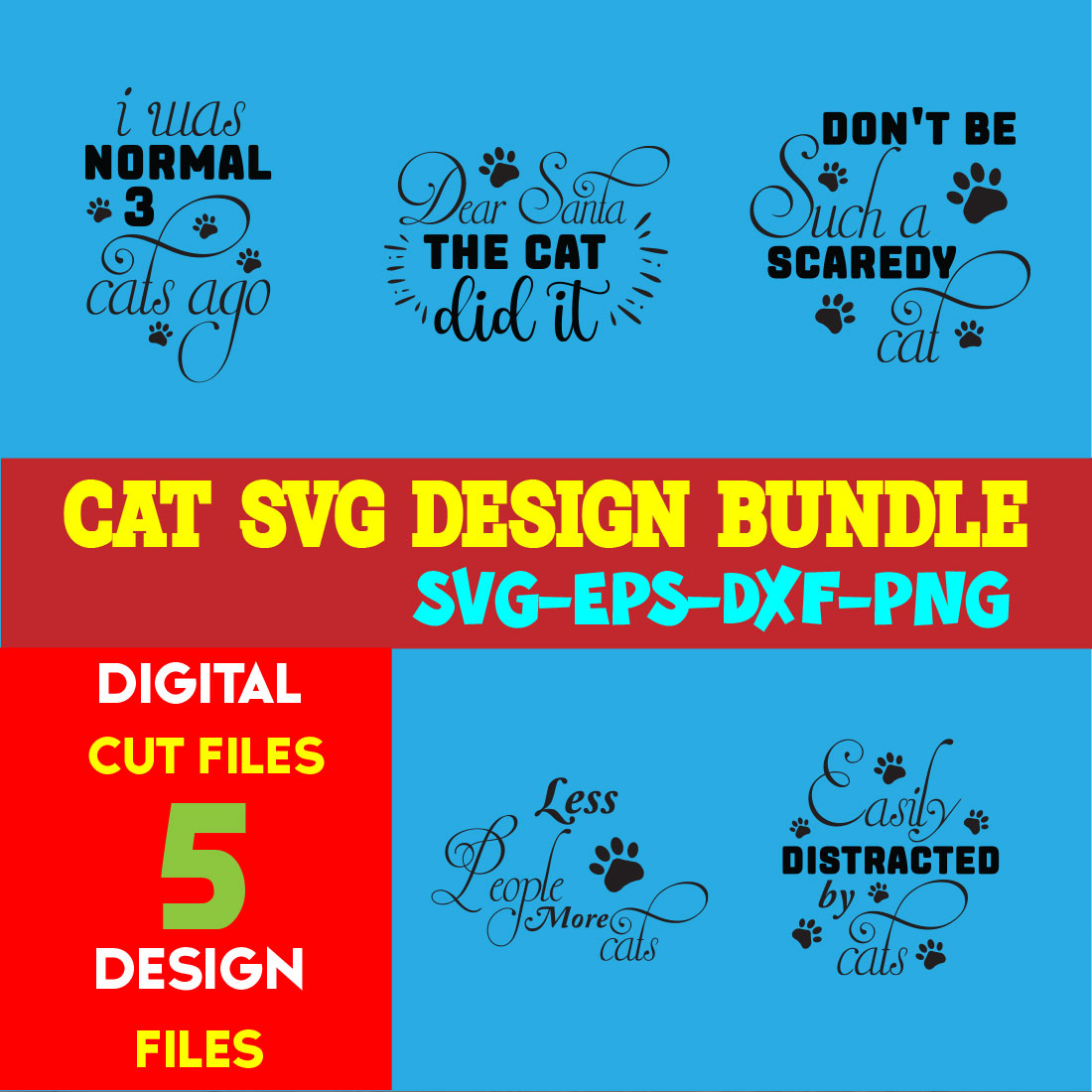 Cat T-shirt Design Bundle Volume-14 cover image.