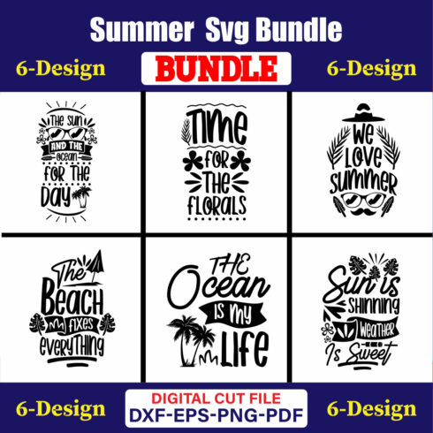 Summer T-shirt Design Bundle Vol-15 cover image.