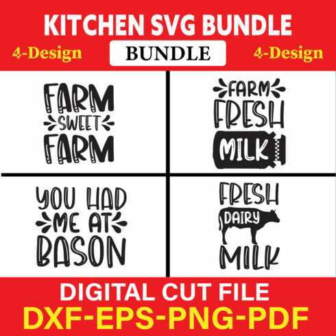 Kitchen T-shirt Design Bundle Vol-23 cover image.