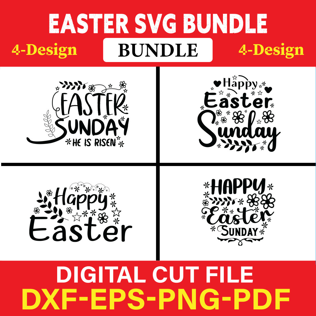 Easter T-shirt Design Bundle Vol-19 cover image.