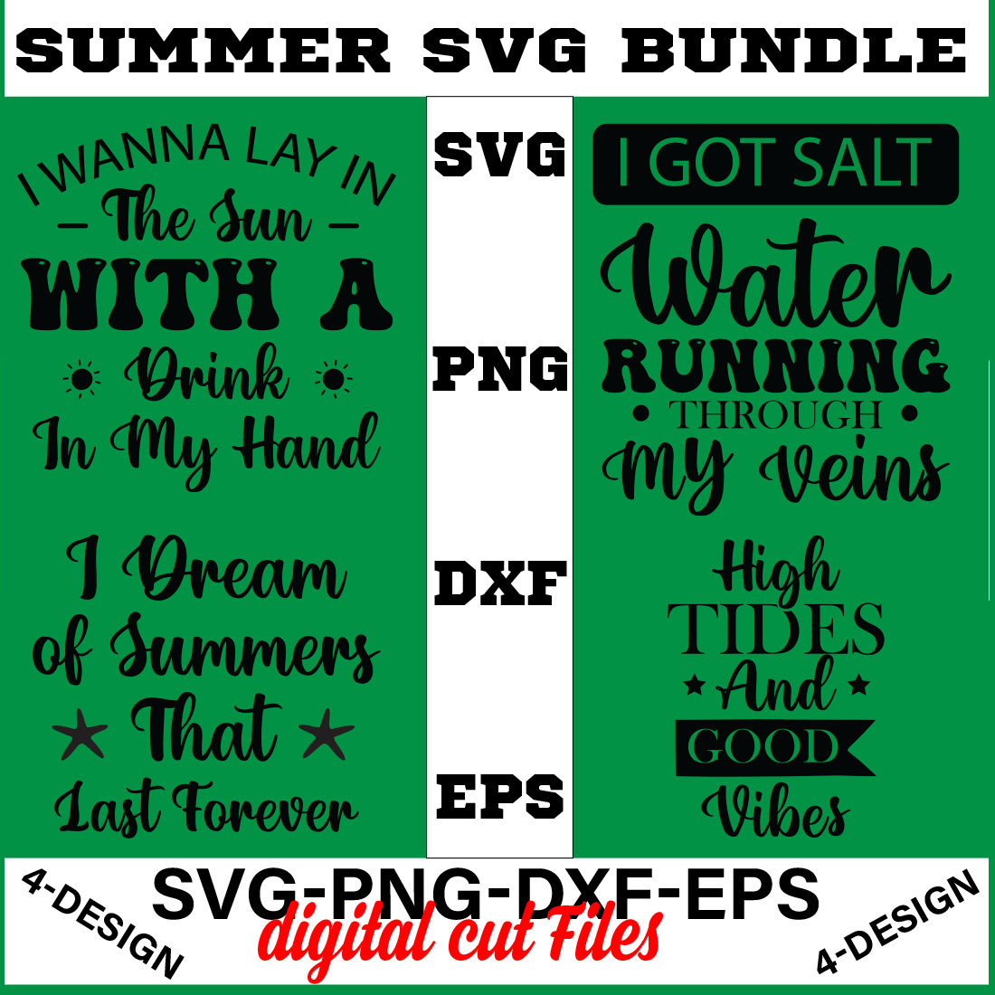 Summer SVG T-shirt Design Bundle Volume-03 cover image.