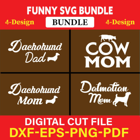 Funny SVG T-shirt Design Bundle Vol-21 cover image.